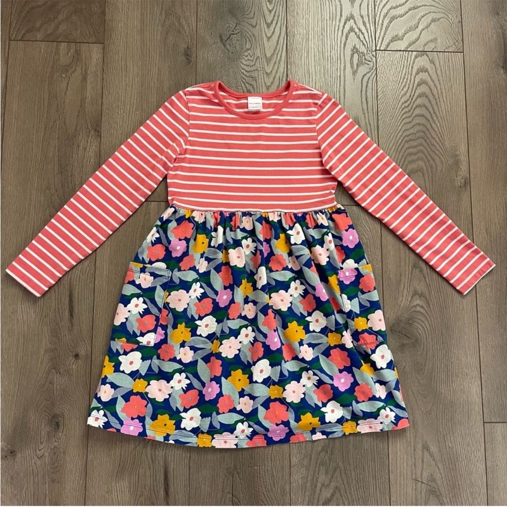 Hanna Andersson Rosey Floral Girls Size 8 Play Dress
